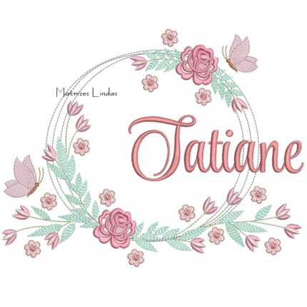 Matriz de Bordado – Nome Tatiane