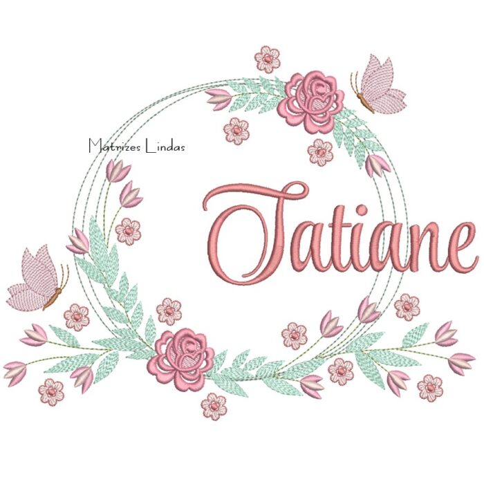 Matriz de Bordado – Nome Tatiane
