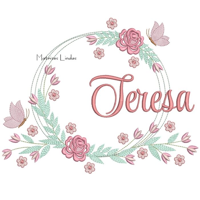 Matriz de Bordado – Nome Teresa