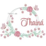 Matriz de Bordado - Nome Thainá