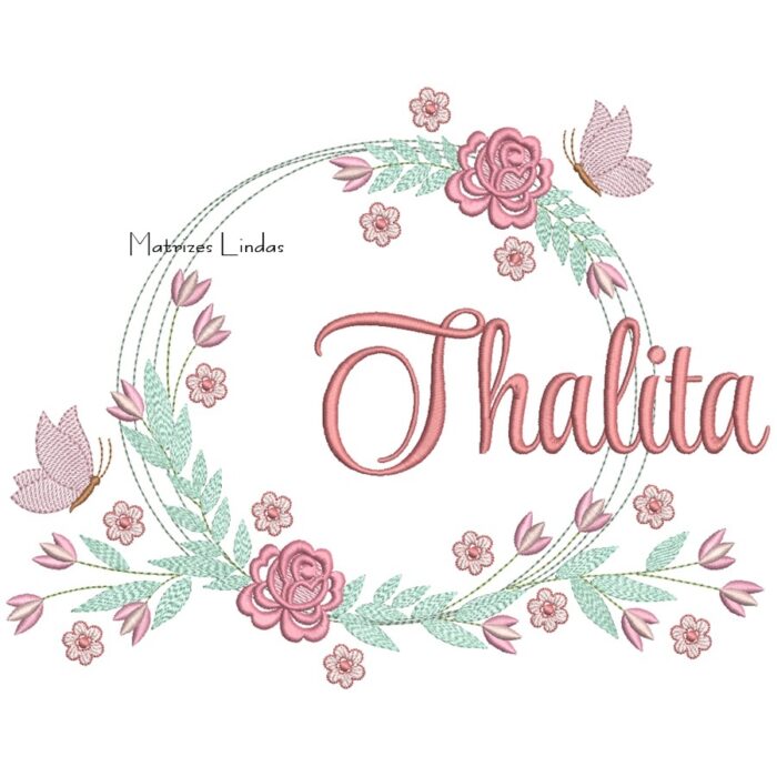 Matriz de Bordado – Nome Thalita