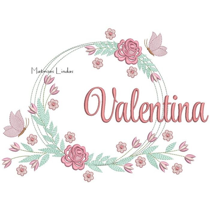 Matriz de Bordado – Nome Valentina