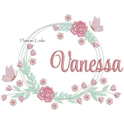 Matriz de Bordado – Nome Vanessa