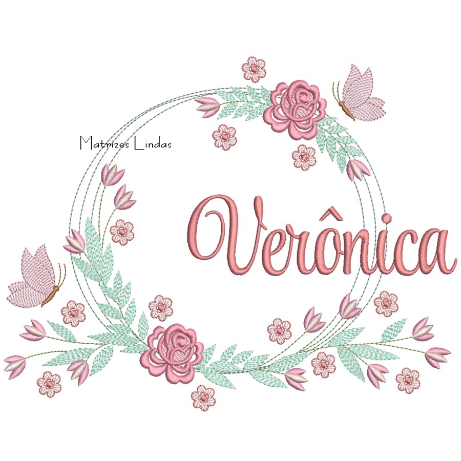 Matriz de Bordado - Nome Verônica Matriz de Bordado - Nome Verônica