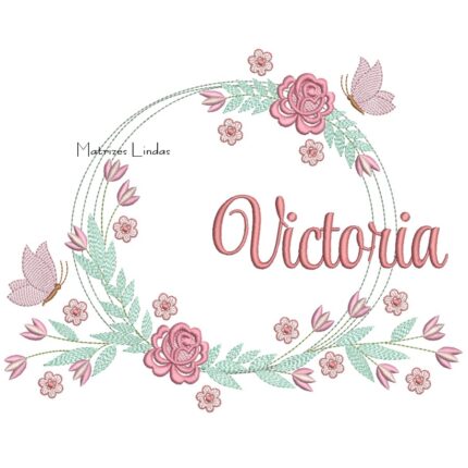 Matriz de Bordado – Nome Victoria