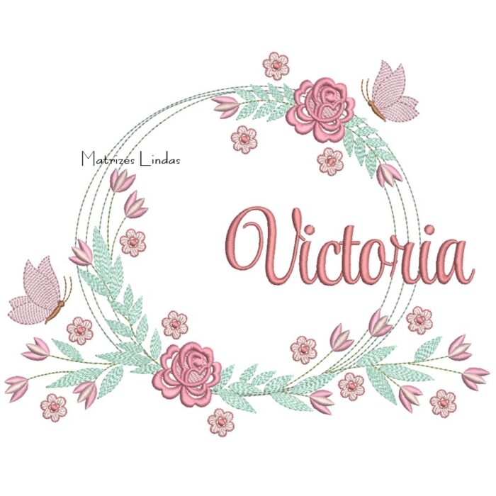 Matriz de Bordado – Nome Victoria