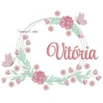 Matriz de Bordado - Nome Vitória