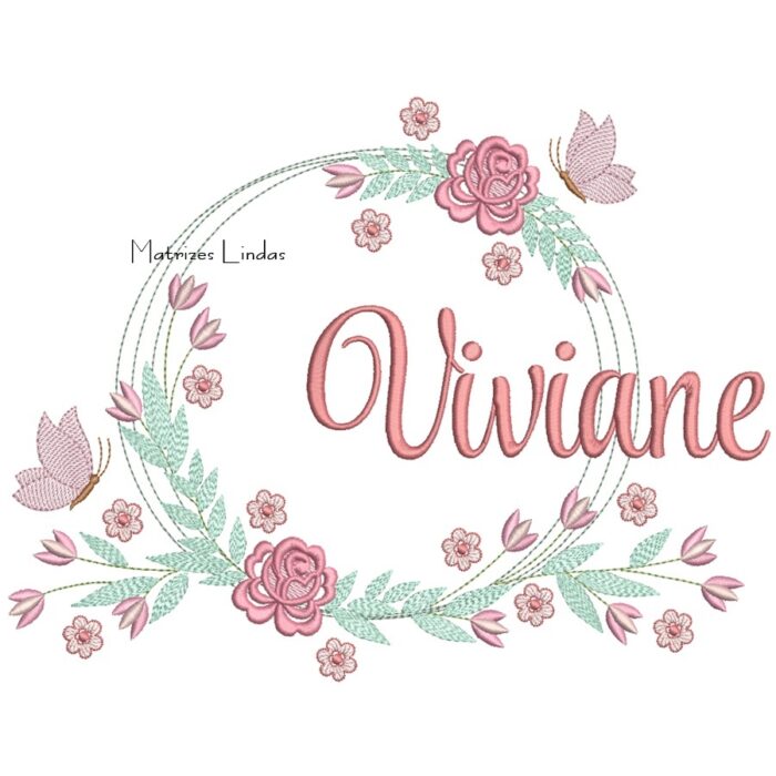 Matriz de Bordado – Nome Viviane
