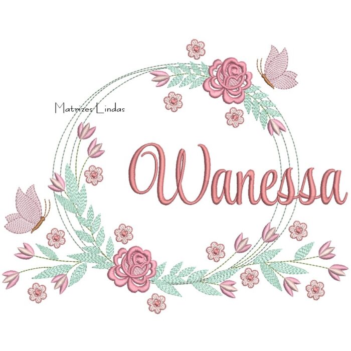 Matriz de Bordado – Nome Wanessa
