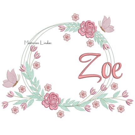 Matriz de Bordado – Nome Zoe