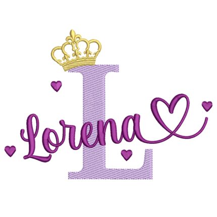 Matriz de Bordado – Nome Lorena Matriz de Bordado – Nome Lorena