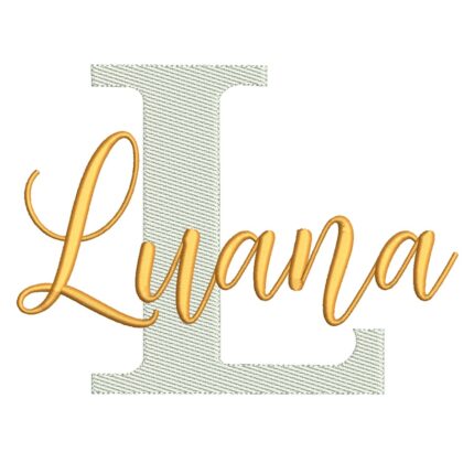 Matriz de Bordado – Nome Luana Matriz de Bordado – Nome Luana