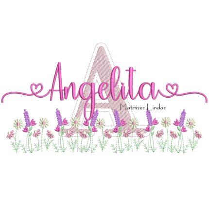 Matriz de Bordado – Nome Angelita Matriz de Bordado – Nome Angelita