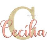 Matriz de bordado - Nome Cecília