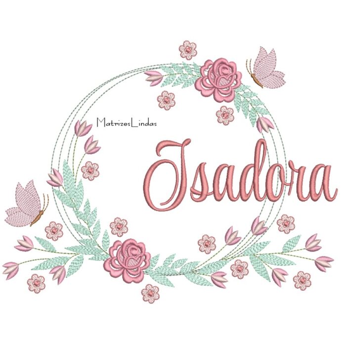 Matriz de Bordado – Nome Isadora