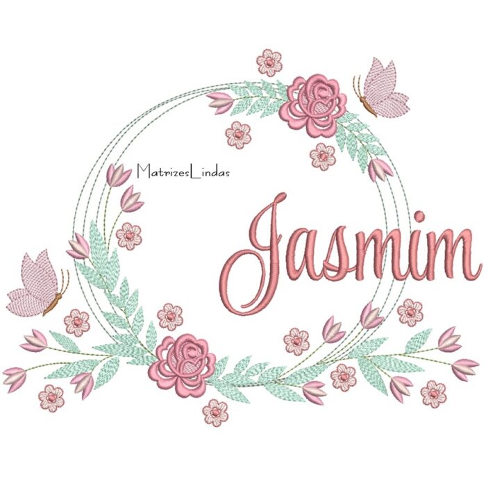 Matriz de Bordado – Nome Jasmim