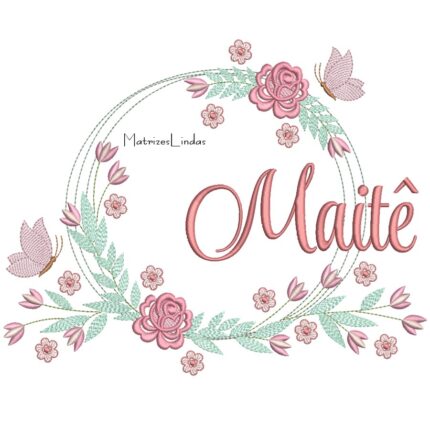 Matriz de Bordado – Nome Maite