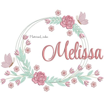 Matriz de Bordado – Nome Melissa Matriz de Bordado – Nome Melissa