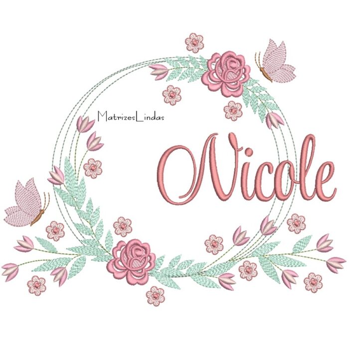 Matriz de Bordado – Nome Nicole