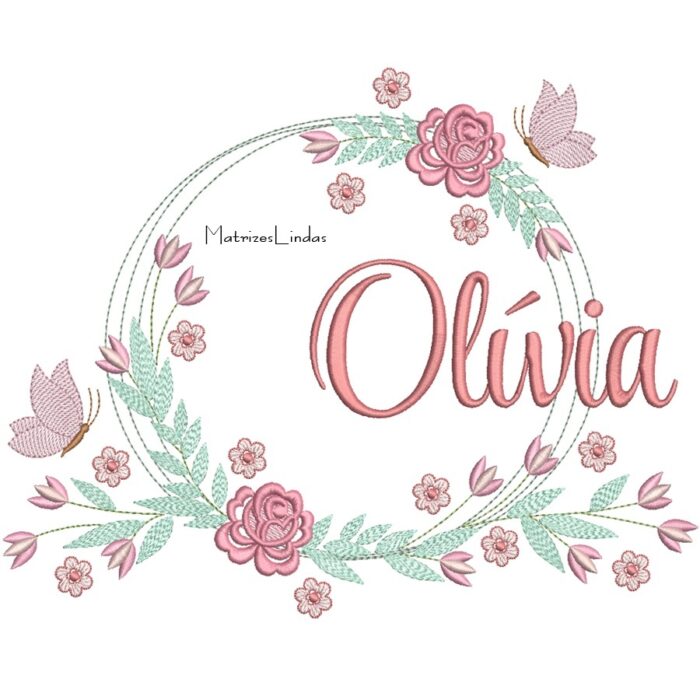 Matriz de Bordado – Nome Olivia