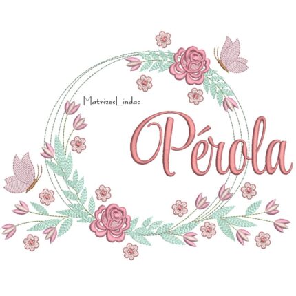 Matriz de Bordado – Nome Perola Matriz de Bordado – Nome Perola