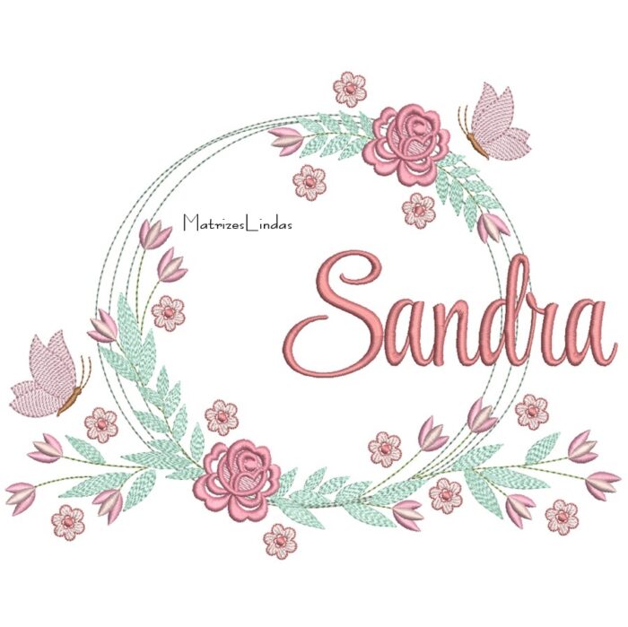 Matriz de Bordado – Nome Sandra
