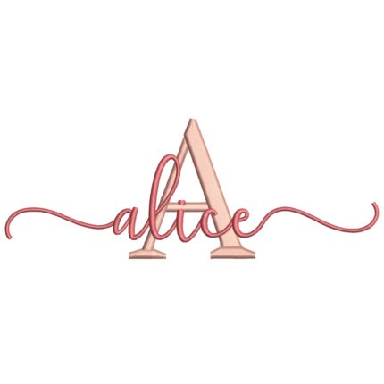 Matriz de Bordado – Nome Alice Matriz de Bordado – Nome Alice