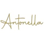 Matriz de Bordado - Nome Antonella Letra Cursiva