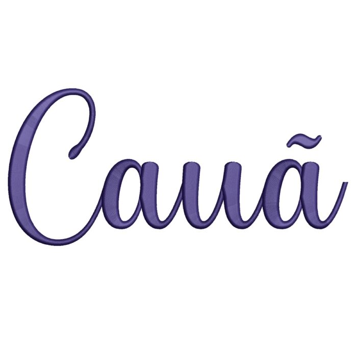 Matriz de Bordado – Nome Caua