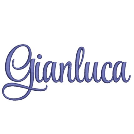 Matriz de Bordado - Nome Gianluca Letra Cursiva