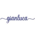 Matriz de Bordado - Nome Gianluca com Cabinho