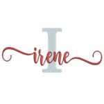 Matriz de Bordado - Nome Irene Sobreposto