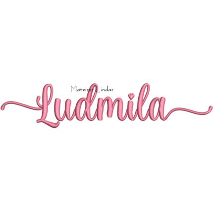 Matriz de Bordado – Nome Ludmila Matriz de Bordado – Nome Ludmila