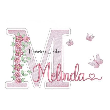 Matriz de Bordado – Nome Melinda Matriz de Bordado – Nome Melinda