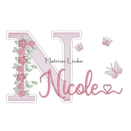 Matriz de Bordado – Nome Nicole Matriz de Bordado – Nome Nicole