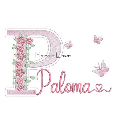 Matriz de Bordado – Nome Paloma Matriz de Bordado – Nome Paloma