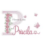Matriz de Bordado - Nome Priscila