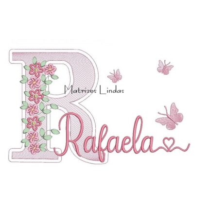 Matriz de Bordado – Nome Rafaela Matriz de Bordado – Nome Rafaela