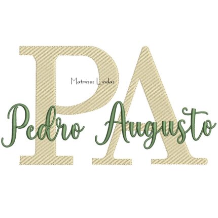 Matriz de Bordado – Nome Pedro Augusto Matriz de Bordado – Nome Pedro Augusto