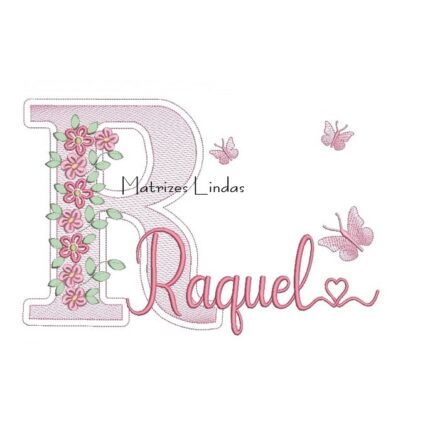 Matriz de Bordado – Nome Raquel Matriz de Bordado – Nome Raquel