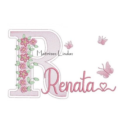 Matriz de Bordado – Nome Renata Matriz de Bordado – Nome Renata