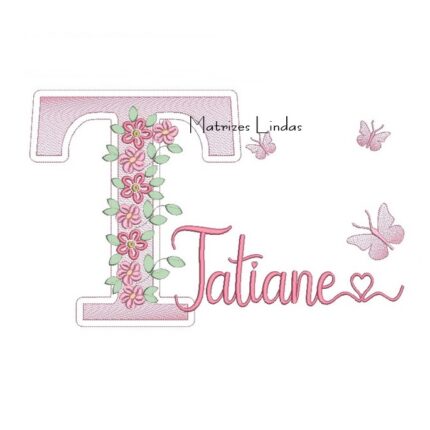 Matriz de Bordado – Nome Tatiane Matriz de Bordado – Nome Tatiane