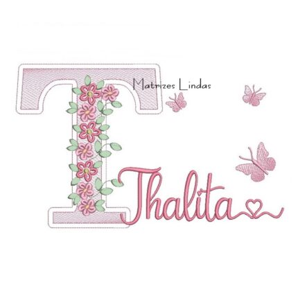 Matriz de Bordado – Nome Thalita Matriz de Bordado – Nome Thalita