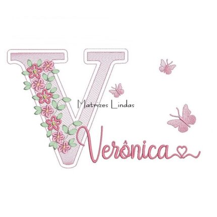 Matriz de Bordado – Nome Veronica Matriz de Bordado – Nome Veronica