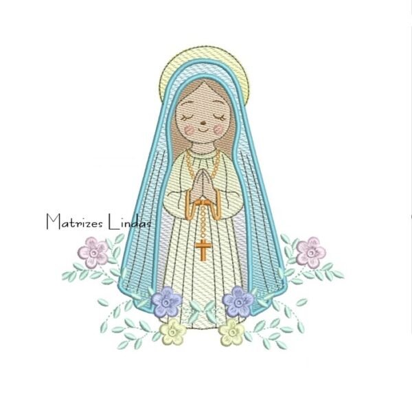 matriz de bordado Nossa Senhora de Fátima ML