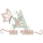 matriz de bordado nome Ana Maria para bordar ML