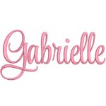 Matriz de Bordado - Nome Gabrielle Letra Cursiva