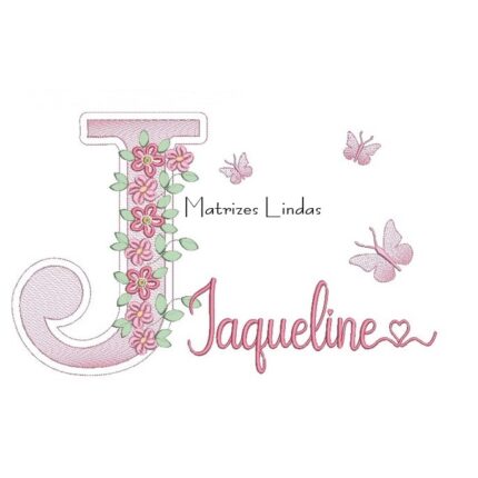 Matriz de Bordado – Nome Jaqueline Matriz de Bordado – Nome Jaqueline