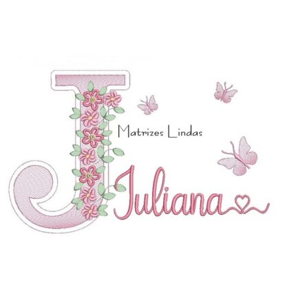 Matriz de Bordado – Nome Juliana Matriz de Bordado – Nome Juliana