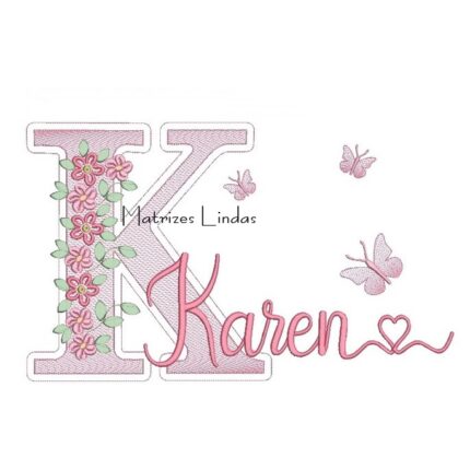 Matriz de Bordado – Nome Karen Matriz de Bordado – Nome Karen